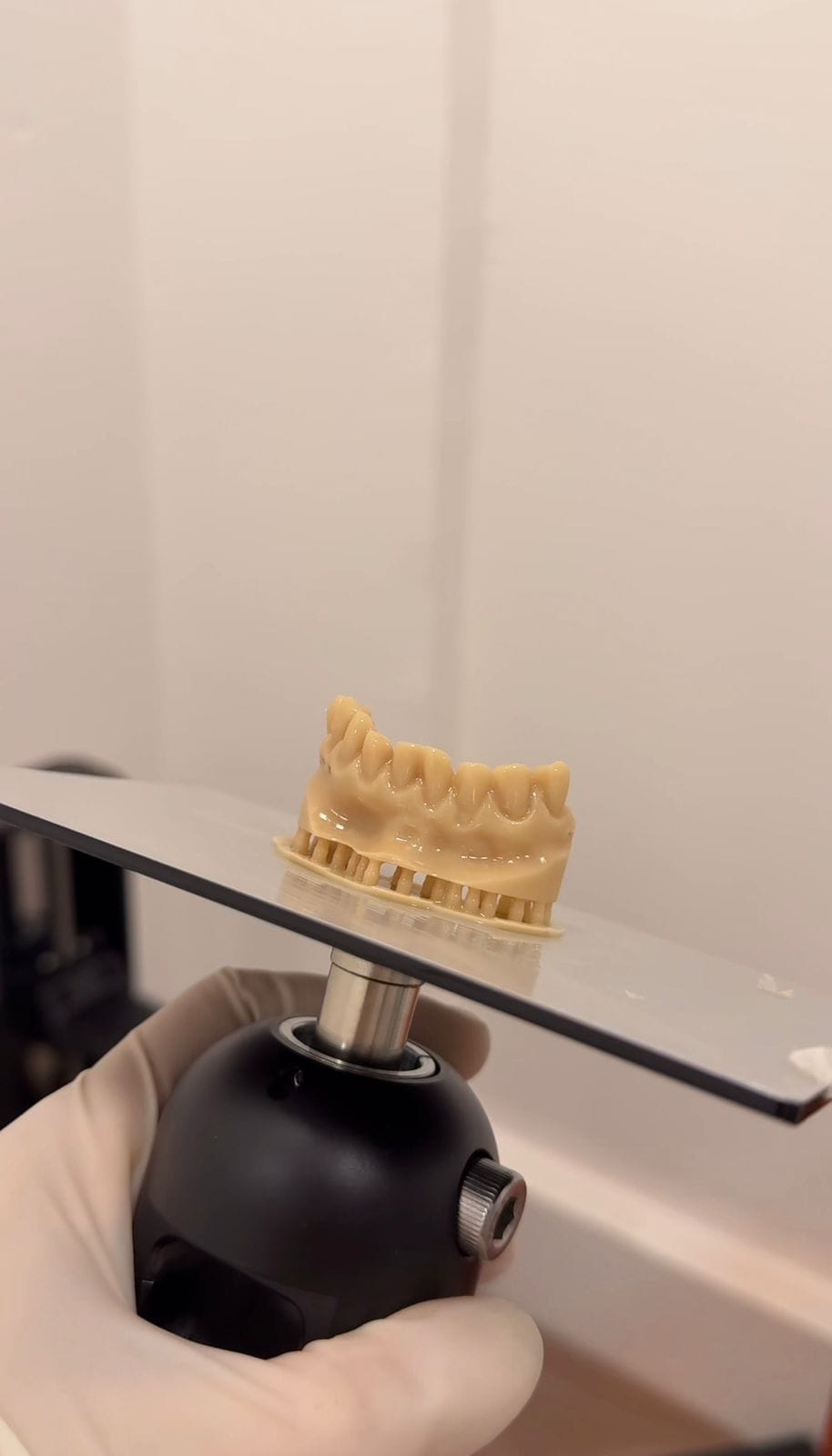 Maquete dental impressa em resina
